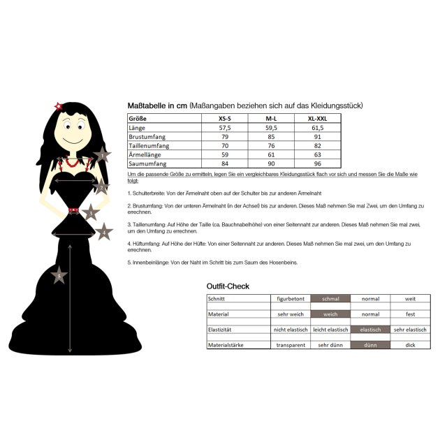 Gothic- / Uniform-Langarmshirt Caged - Größe: XS-S