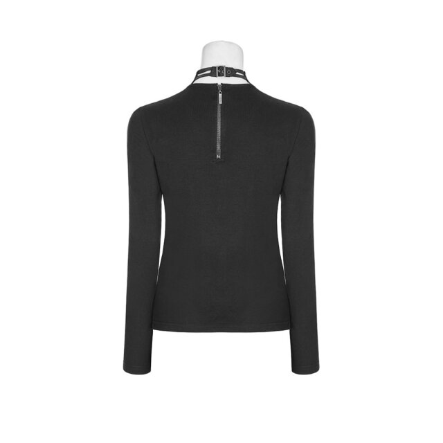 Gothic- / Uniform-Langarmshirt Caged - Größe: XS-S