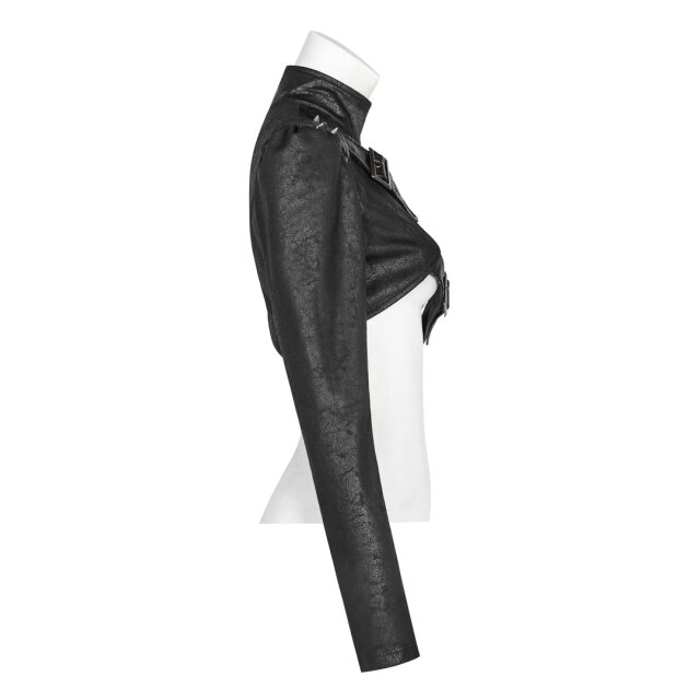 LARP-/ Cyber-Halbbolero-Jacket Furiosa made of velours - size: XXL
