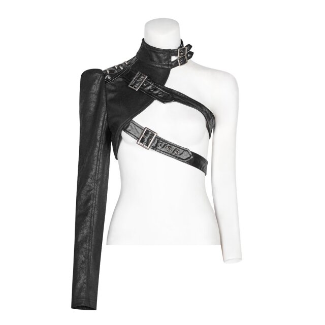 LARP-/ Cyber-Halbbolero-Jacket Furiosa made of velours - size: XXL