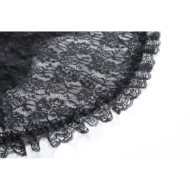 Delicate lace bolero Mavis with very wide flounce sleeves - size: M