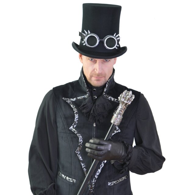 Very high mens gothic/steampunk top hat