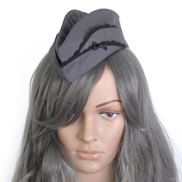 Ladies Pin-Up Uniform side cap. Gothic accessory