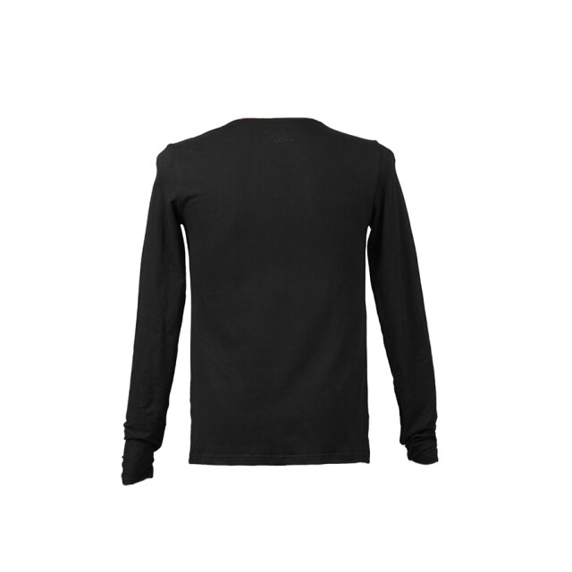Herren-Langarm-Shirt Burning Skull - Größe: 3XL