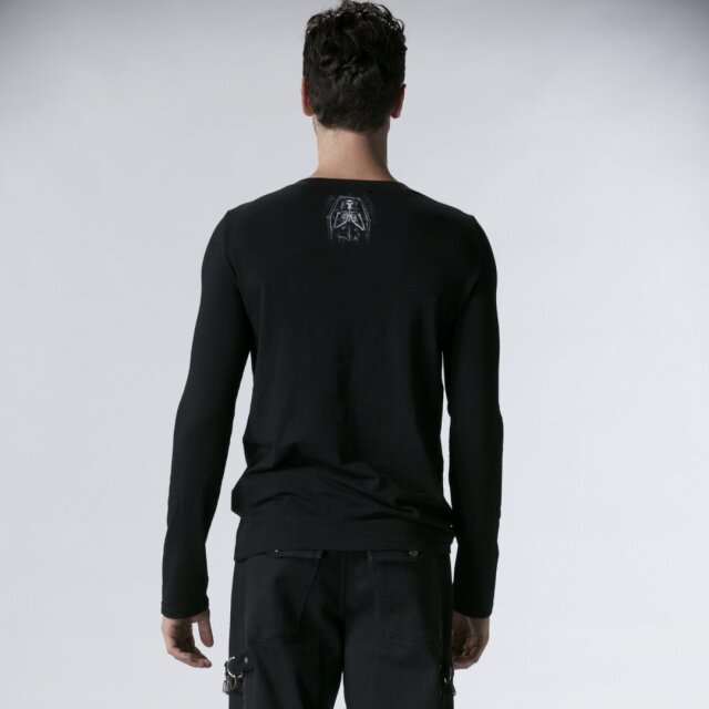Mens long-sleeved shirt Crazy Coffin - size: M