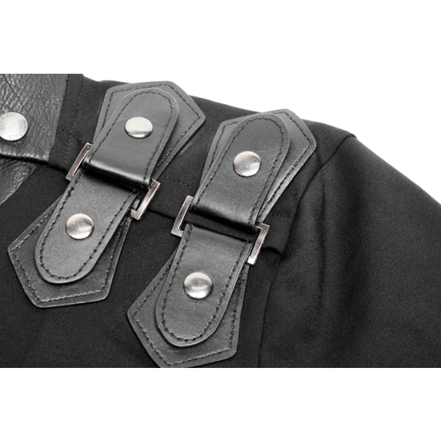 Uniform Longsleeve Nighthawk with imitation leather stand-up collar