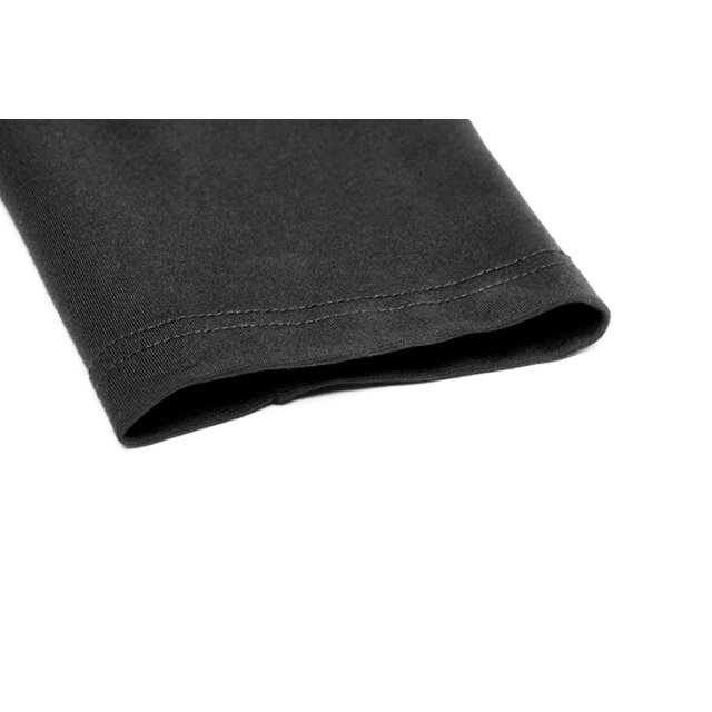 Uniform Longsleeve Nighthawk mit Kunstleder-Stehkragen - Größe: XL