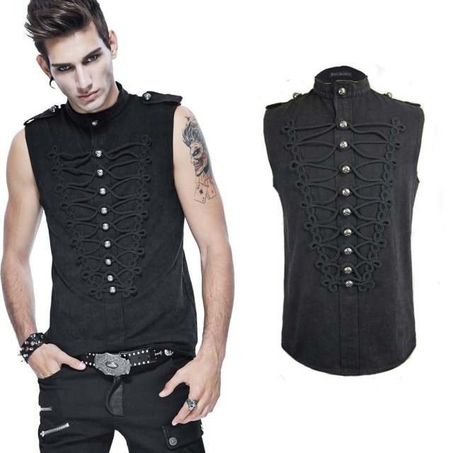 Gothic tank top Colony in uniform look - size: S