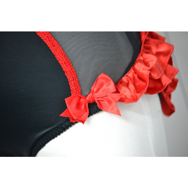 Burlesque frilly panty mademoiselle in 3 colours
