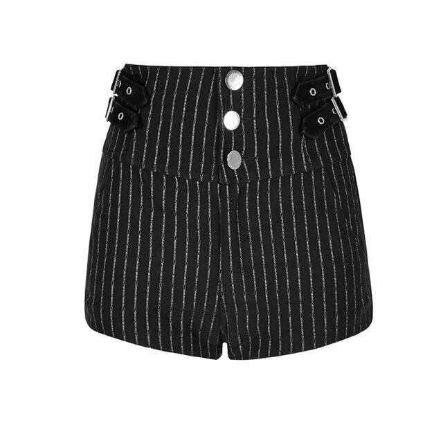 Retro-Highwaist-Short Vintage Girl mit Pinstripes - Größe: XS