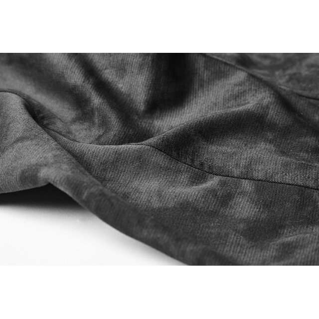 Punk-Stretchpants Arachna by PUNK RAVE with wide waistband in leather look - size: L