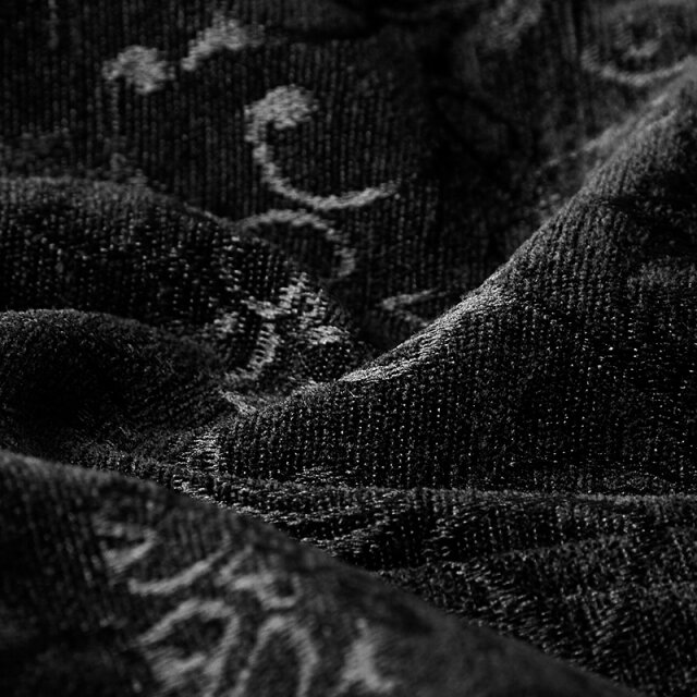 PUNK RAVE Gothic-/ Jacquard-Brokatweste Magnus mit Reverskragen - Größe: XL