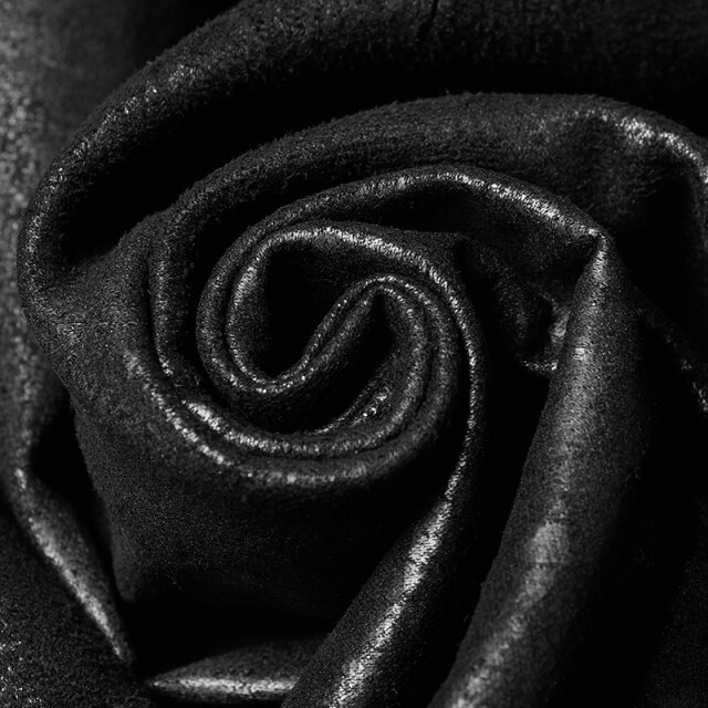 Calf-length goth / LARP velour waistcoat Erebos is Calling