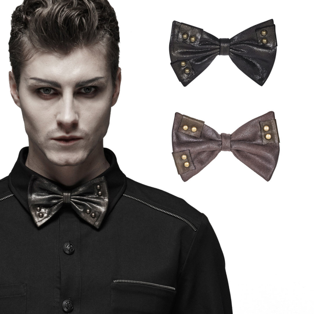 Punk Rave Men Gothic Accessories Steampunk Bow Tie with...