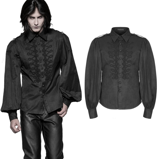Mens shirt Black Jack with trimmings in trimmings and...
