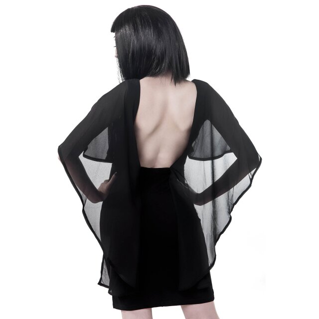 KILLSTAR Rückenfreies Lenox Cape Dress XL