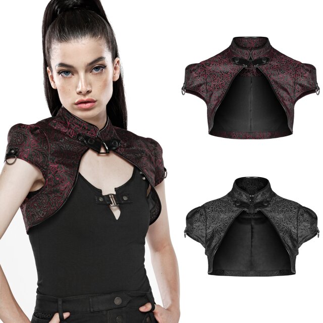 Punk Rave Gothic Kleidung Kurzarm Bolero WY-1124XDF