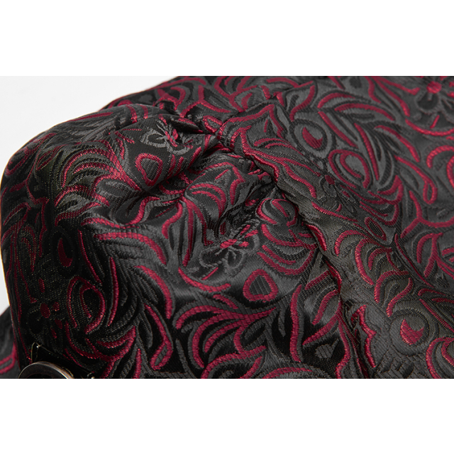 Short sleeve bolero Dujour in uni-black or black-red black-red
