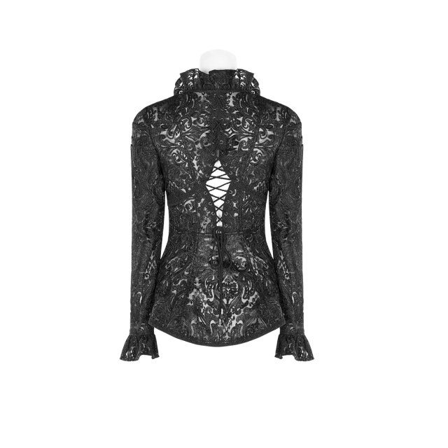 PUNK RAVE lace jacket Nightwhisper with decorative lacing