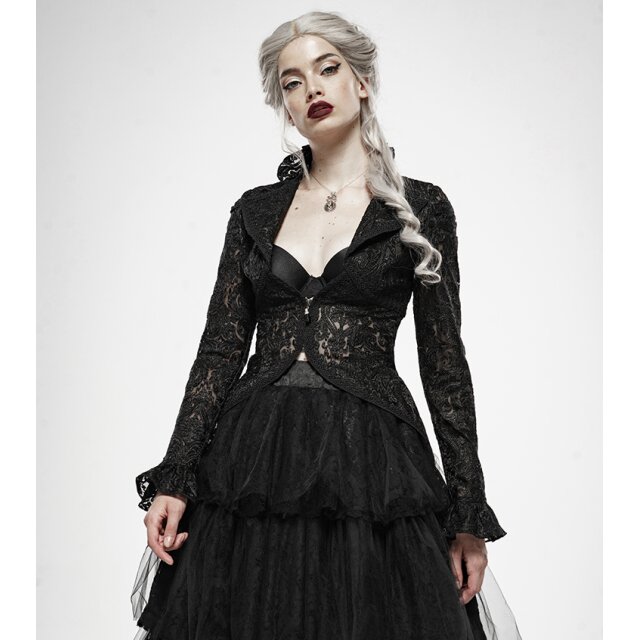 PUNK RAVE lace jacket Nightwhisper with decorative lacing