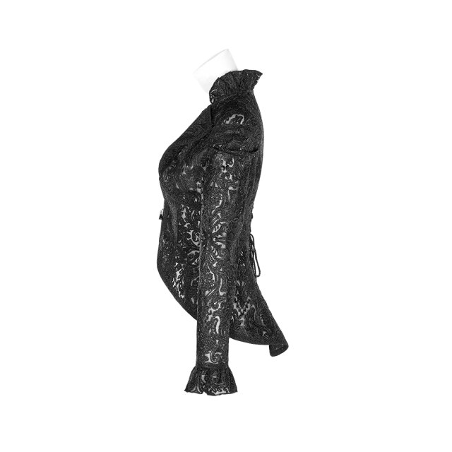 PUNK RAVE Spitzenjacke Nightwhisper mit Zierschnürung XXL