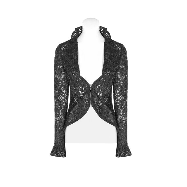 PUNK RAVE Spitzenjacke Nightwhisper mit Zierschnürung 3XL