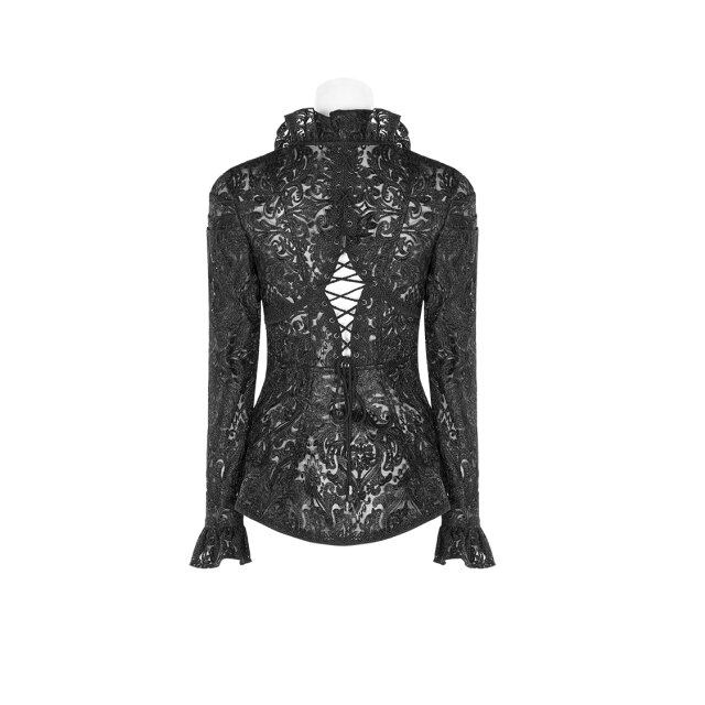 PUNK RAVE Spitzenjacke Nightwhisper mit Zierschnürung 3XL