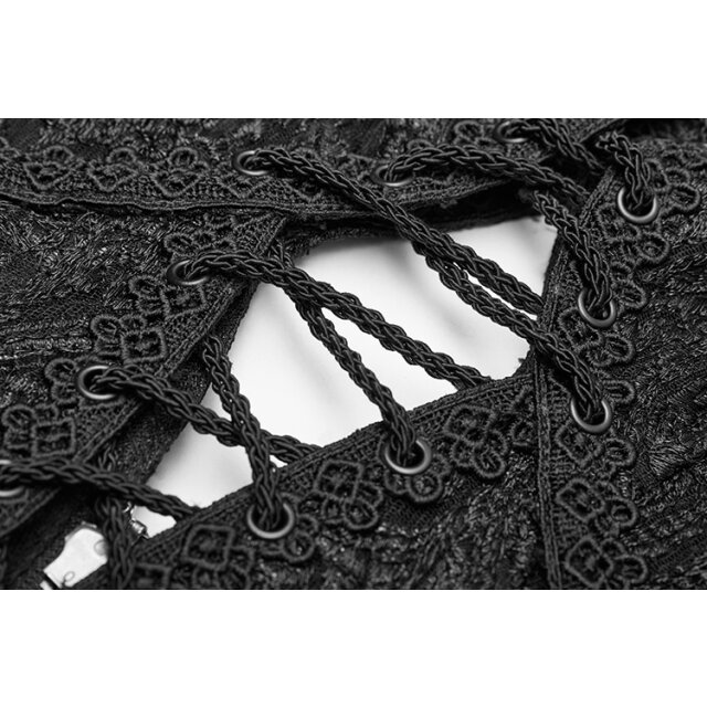 PUNK RAVE Spitzenjacke Nightwhisper mit Zierschnürung 3XL