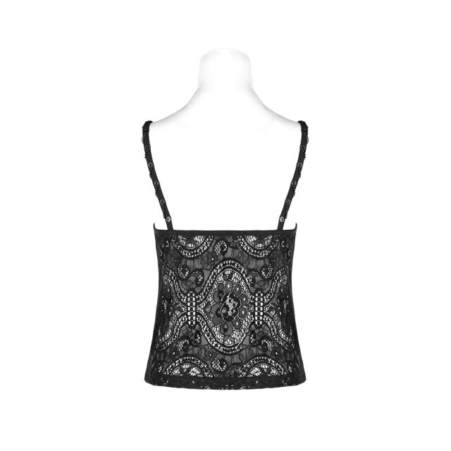 PUNK RAVE lace strap top