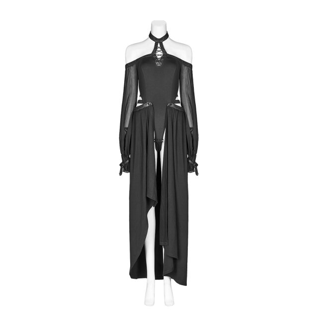 PUNK RAVE Bodykleid Salem mit abnehmbarem Rockteil XL-XXL