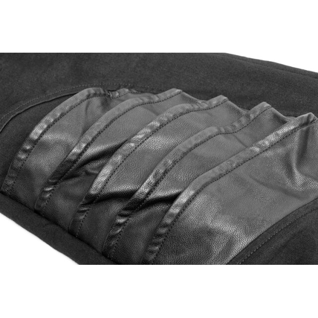 Herren-Gothic-Hose Kollaborateur mit Kunstlederdetails XXL
