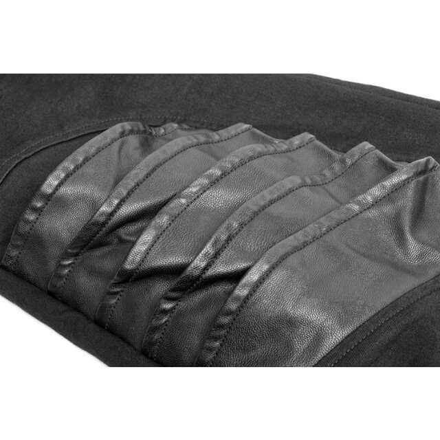 Herren-Gothic-Hose Kollaborateur mit Kunstlederdetails XXL