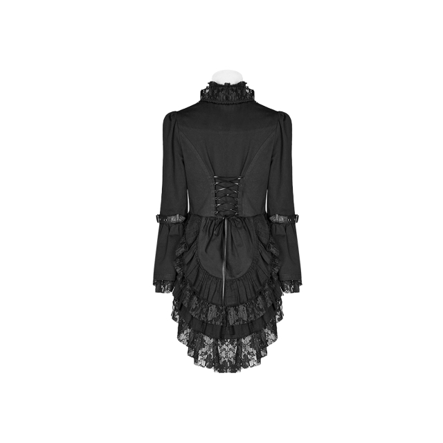 Gothic jacket Utopia with swallowtail with very deep neckline