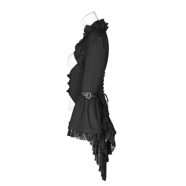 Gothic jacket Utopia with swallowtail with very deep neckline