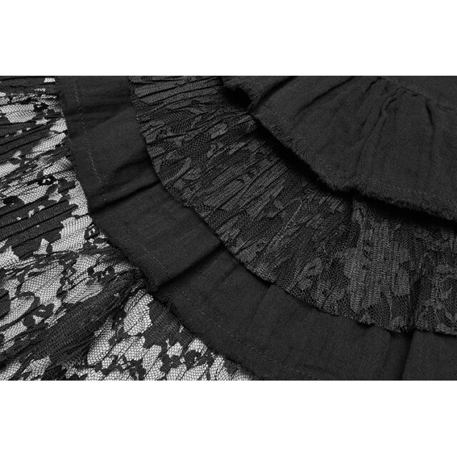 Gothic jacket Utopia with swallowtail with very deep neckline