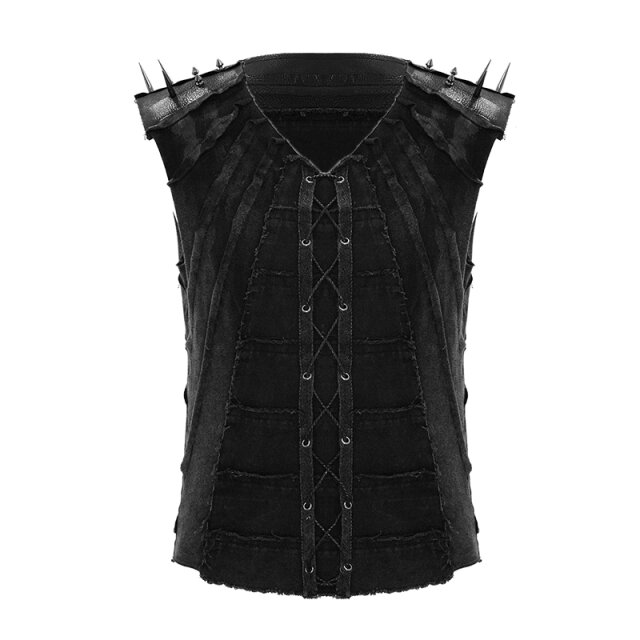 End time tank top Bonecrusher with spiked rivets XL