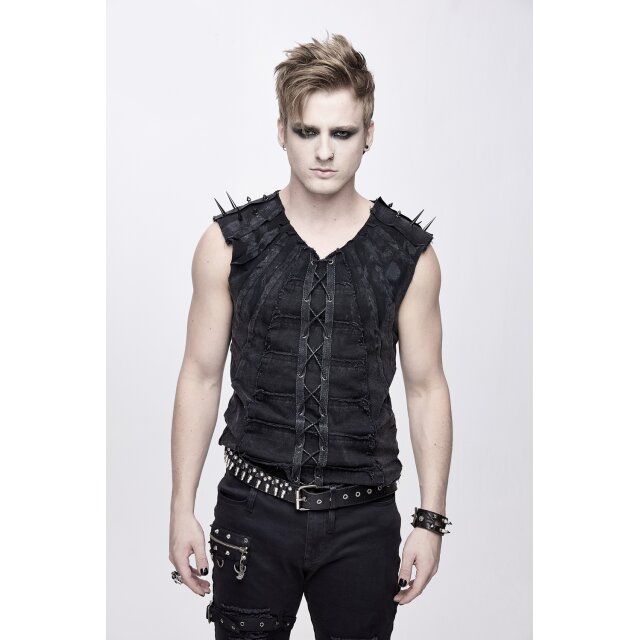 End time tank top Bonecrusher with spiked rivets XL
