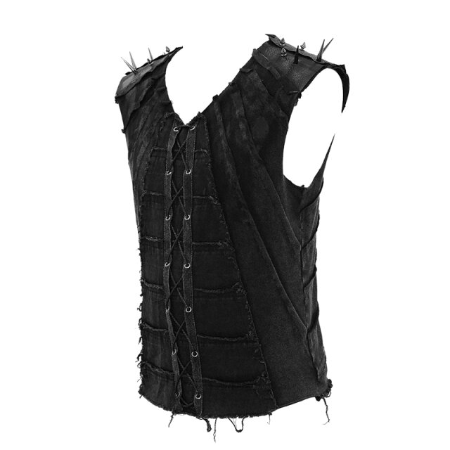 End time tank top Bonecrusher with spiked rivets XL