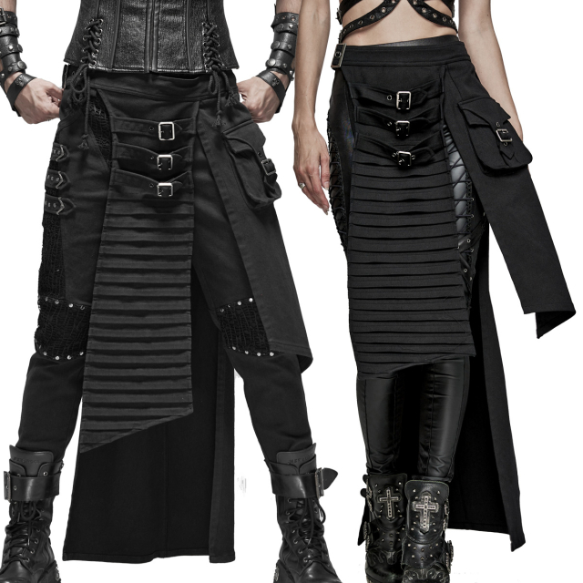 PUNK RAVE Unisex half skirt Overkill in LARP Warrior Style
