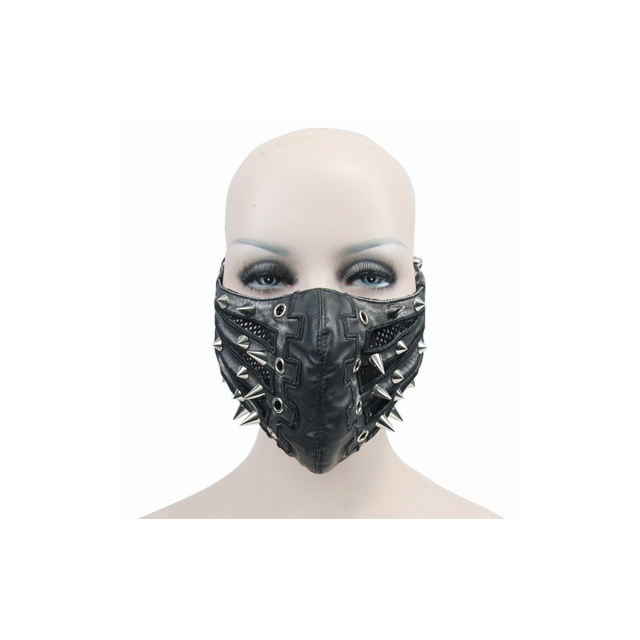 Unisex Kunstleder Punk- / Biker-Maske Stormbreaker mit...