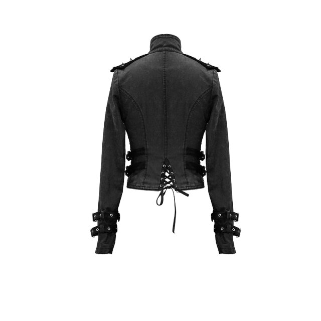 Punk-Zip-Off Jacke Dezibel mit Netzdetails und Killernieten XXL