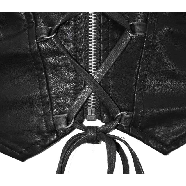 Punk-Zip-Off Jacke Dezibel mit Netzdetails und Killernieten XXL