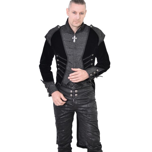Viktorianischer Uniform-Frack Trafalgar aus Samt L