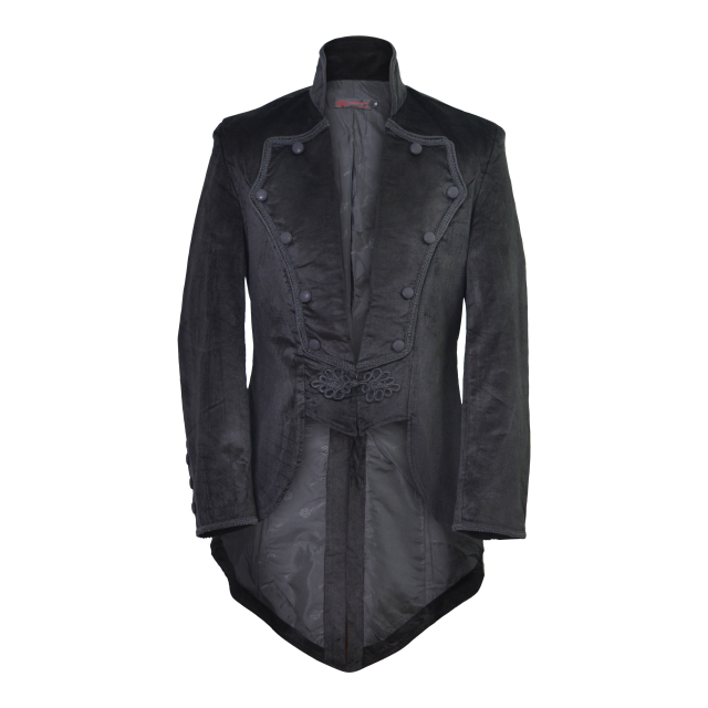 Gothic velvet tailcoat Blackbeard