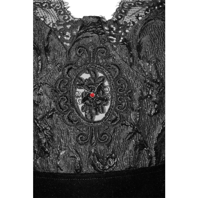 Spitzenträgerkleid Bohemia mit Fransen M
