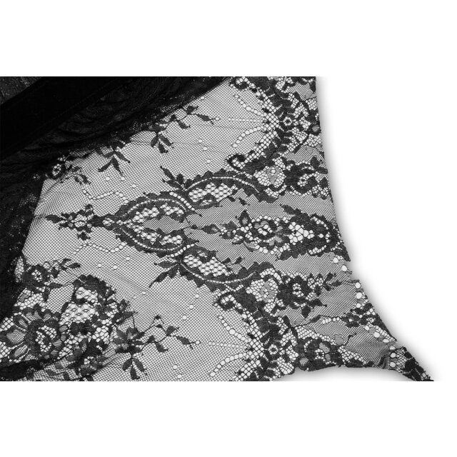 Spitzenträgerkleid Bohemia mit Fransen M