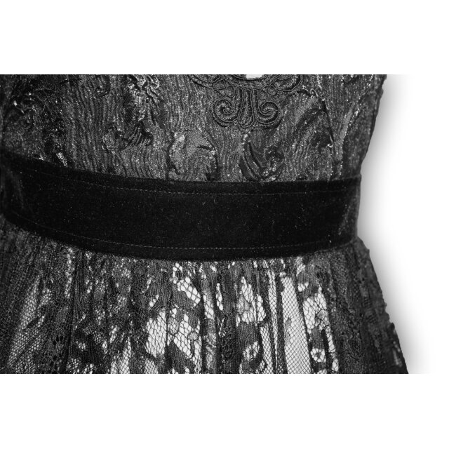 Spitzenträgerkleid Bohemia mit Fransen L