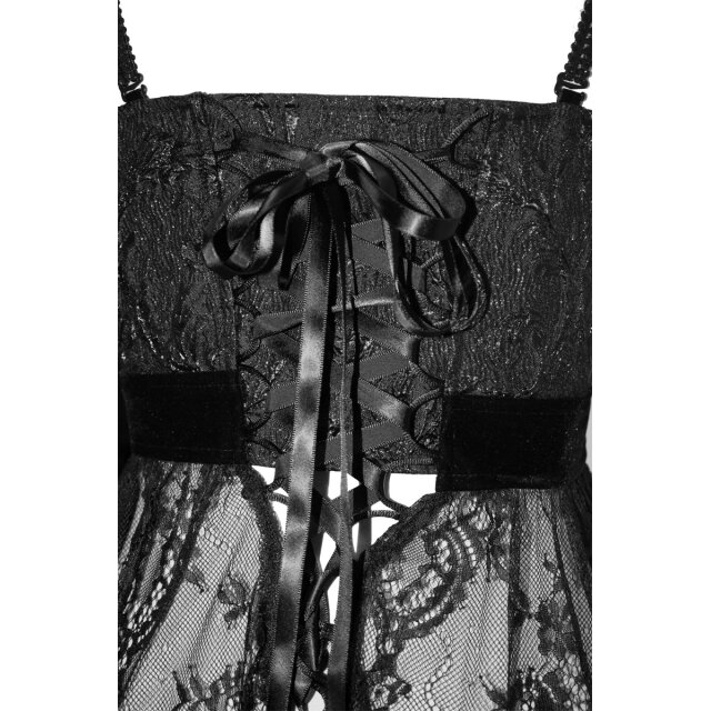 Spitzenträgerkleid Bohemia mit Fransen L