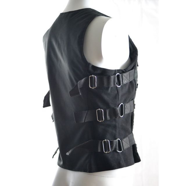 Gothic, cyber vest with rivets