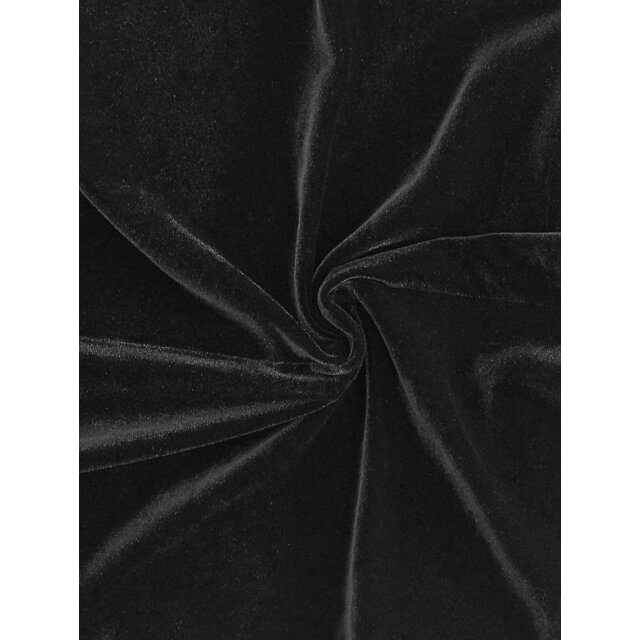 Samtkleid Hysteria mit Mesh-Einsatz und Stickerei (XS-S)